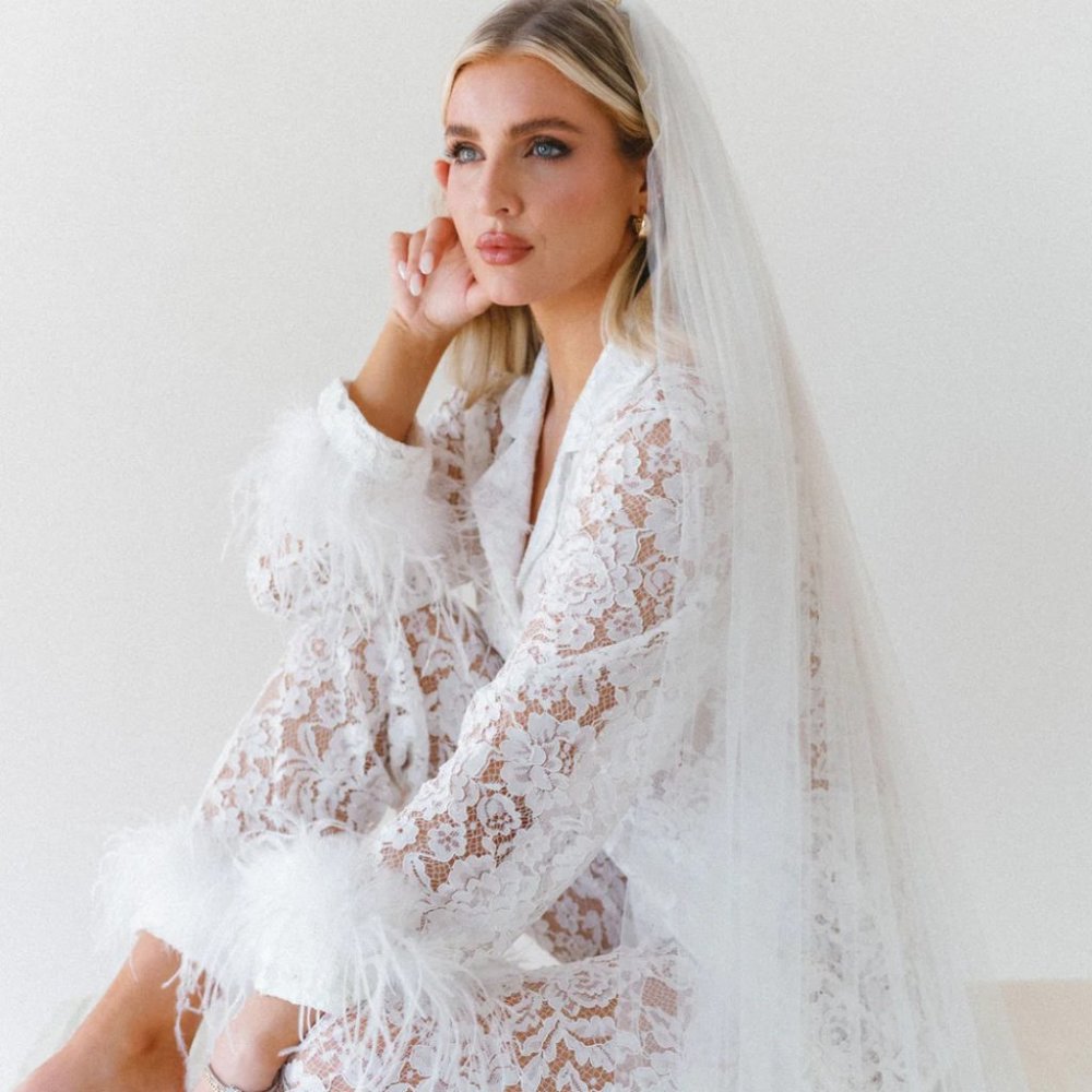 Bon Vivian lace pajama set  Small